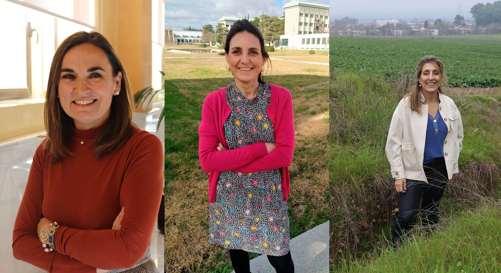 De izquierda a derecha, las profesoras María José Polo, María Benlloch y María del Carmen del Campillo