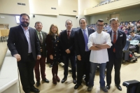 Foto de familia de autoridades al inicio de la inauguracin de la jornada