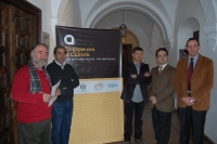 De izq a dcha  Carlos Miraz, Manuel Pedraz, Miguel Chaparro, Luis Miranda y Eulalio Fernndez