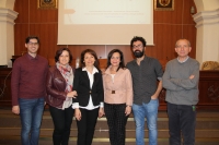 De izq. a dcha., Jos Mara Castellano Martnez, Carmen Expsito Castro, Sylvie Monjean-Decaudin, Manuela lvarez Jurado, Francisco Rodrguez Rodrguez y Ricardo Crdoba de la Llave