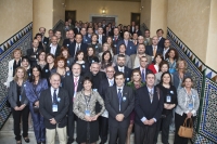 Integrantes de la Promocin en el Rectorado de la Universidad