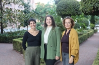 Las investigadoras Ana Andreu, María José Muñoz y María P. González