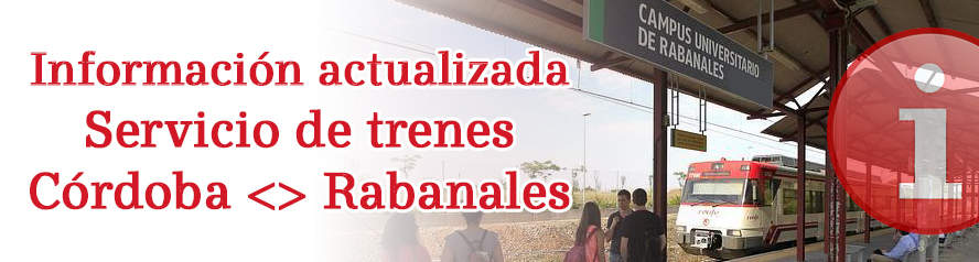 Cabecera Web tren a Rabanales