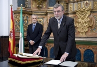 Jos Manuel Roldn Nogueras, durante su toma de posesin