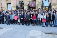 Participantes en el Congreso, antes de empezar las sesiones