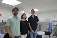 Researchers Rafael Lucena, Marisol Cárdenas and Jaime Millán